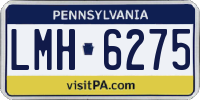 PA license plate LMH6275