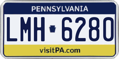 PA license plate LMH6280