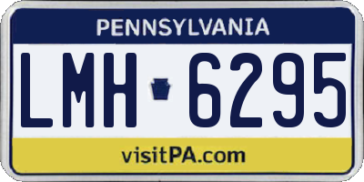 PA license plate LMH6295