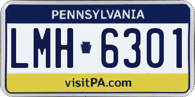 PA license plate LMH6301