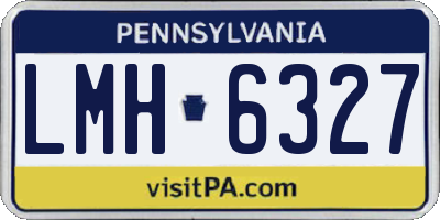 PA license plate LMH6327