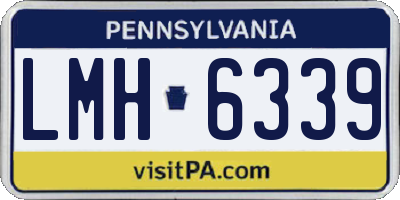 PA license plate LMH6339