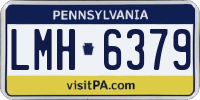 PA license plate LMH6379