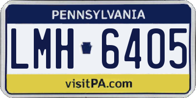 PA license plate LMH6405