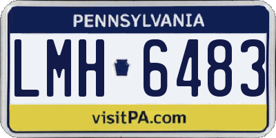 PA license plate LMH6483