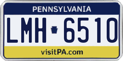 PA license plate LMH6510