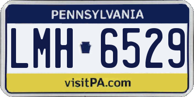PA license plate LMH6529