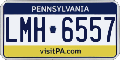 PA license plate LMH6557
