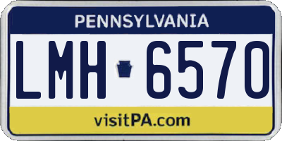 PA license plate LMH6570
