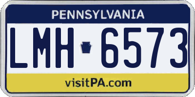 PA license plate LMH6573