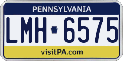 PA license plate LMH6575