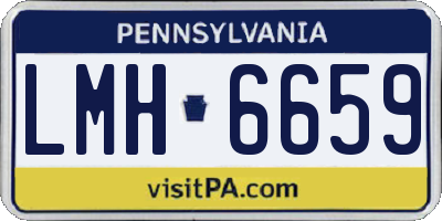 PA license plate LMH6659