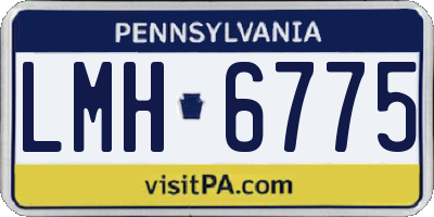 PA license plate LMH6775
