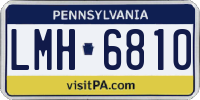 PA license plate LMH6810