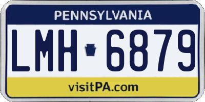 PA license plate LMH6879