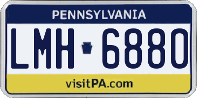 PA license plate LMH6880