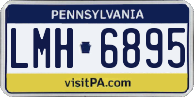 PA license plate LMH6895