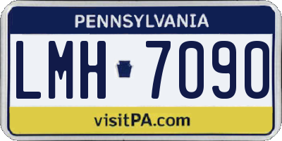 PA license plate LMH7090