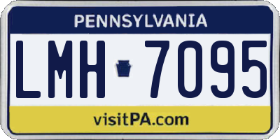 PA license plate LMH7095