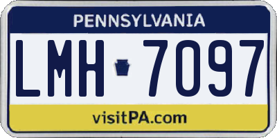 PA license plate LMH7097