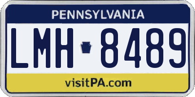 PA license plate LMH8489