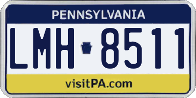 PA license plate LMH8511