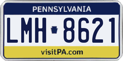 PA license plate LMH8621