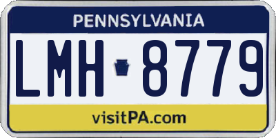 PA license plate LMH8779