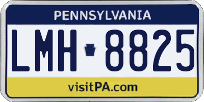 PA license plate LMH8825