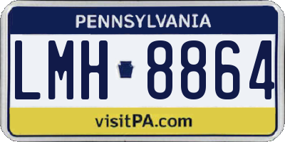 PA license plate LMH8864