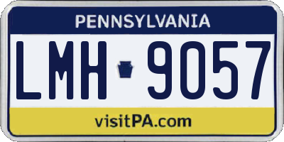 PA license plate LMH9057