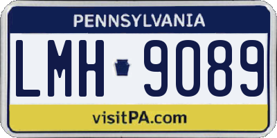 PA license plate LMH9089