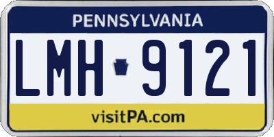 PA license plate LMH9121