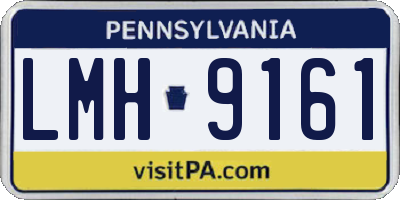 PA license plate LMH9161