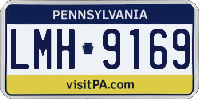 PA license plate LMH9169