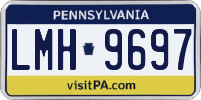 PA license plate LMH9697