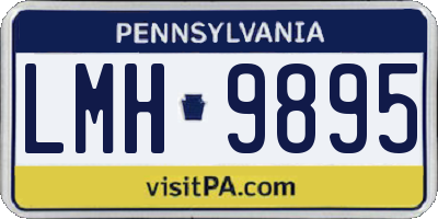 PA license plate LMH9895