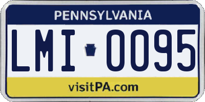 PA license plate LMI0095