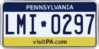 PA license plate LMI0297