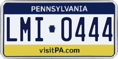 PA license plate LMI0444