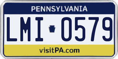 PA license plate LMI0579