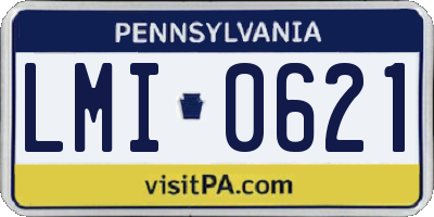 PA license plate LMI0621