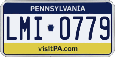 PA license plate LMI0779