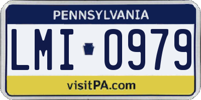 PA license plate LMI0979