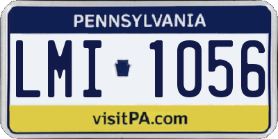 PA license plate LMI1056