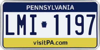 PA license plate LMI1197