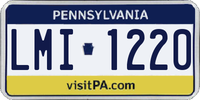 PA license plate LMI1220