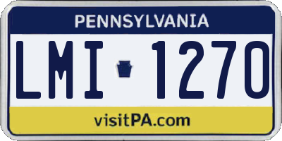 PA license plate LMI1270