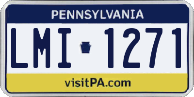 PA license plate LMI1271