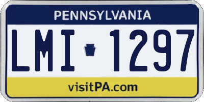 PA license plate LMI1297
